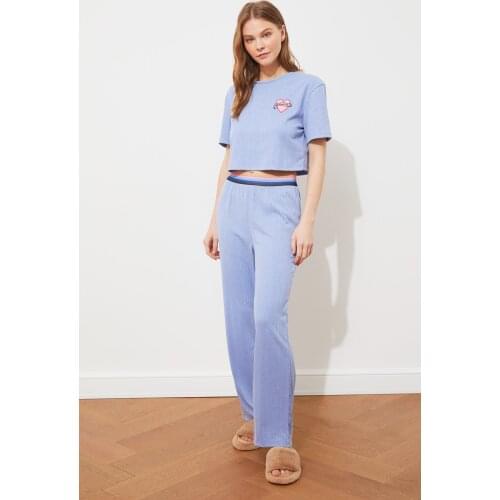Trendyol Camisole Knitted Pajamas Set THMSS21PT1014