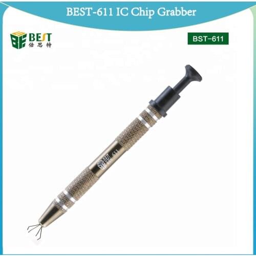 BEST-611 Powerful Four Claw Paws Parts Gripping Device IC Chip Grabber Maintenance Tool Pick Up Tools Metal Grabber