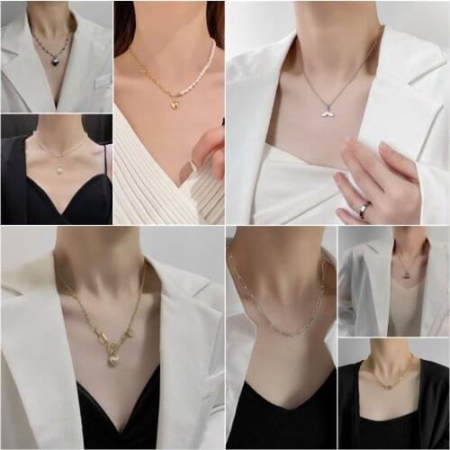 Женские ожерелья из жемчуга VIVILADY China At AliExpress