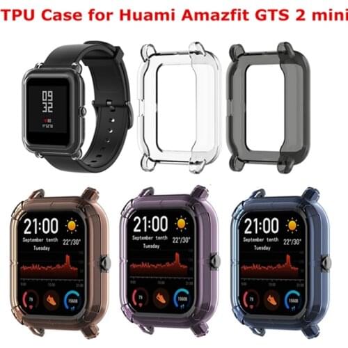 Screen Protector Case For Xiaomi Huami Amazfit GTS 2 mini Transparent TPU Case Cover For Amazfit GTS2 mini Cases Cover