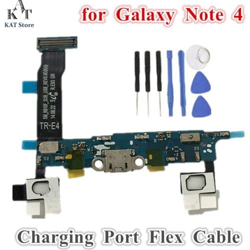 1Pcs USB Charging Port Charger Dock Connector Flex Cable for Samsung Galaxy Note 4 N910U N910T N9100 VS N910L N910S N910K N910F