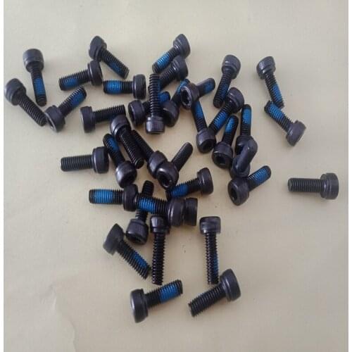 10pcs M8 12.9 level Allen cylinder knurled dispensing anti-loosening screw hex socket cup anti-dropping bolt 10mm-30mm length