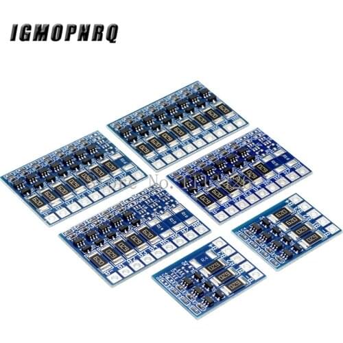 3S 4S 5S 6S 7S 8S 21V 4.2v li-ion balancer board 18650 li-ion balncing full charge battery Balance Function Protection Board