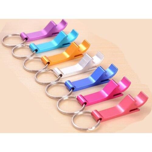 4 In 1Portable Bottle Opener Key Ring Chain Keyring Keychain Metal Beer Bar Tool Kitchen Party Accessories