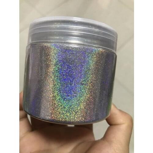 40~200 um Super Flash Sparkly Silver Chameleon Galaxy Holo Extra Fine Irregular Flakes for Nail art,Eyeshadow,Phone Decorate
