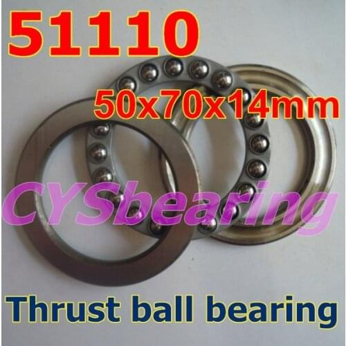 50X70X14 mm 51110 plane axial thrust ball bearing 50*70*4mm for 50mm shaft