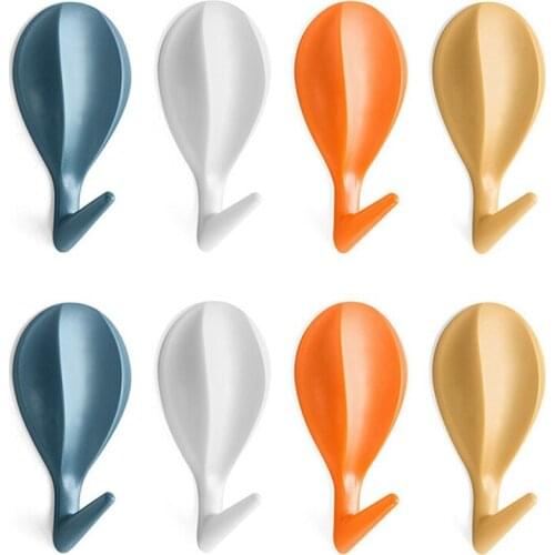 8Pcs Hot Air Balloon Wall Hanging Hanger Towel Hanger Self-Adhesive Bathroom Kitchen Hook Storage Rack Home Decoration