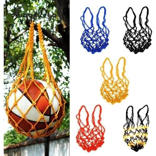 MagiDeal Basketball Mesh Bag Training Sports Equipment Drawstring Net Ball Storage Bags Carrier For Football Soccer Volleyball