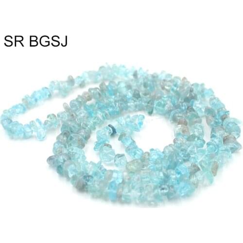 Free Shipping 7-8mm Freeform Kyanite Chips DIY Natural Blue Stone Beads Jewelry Making 34"