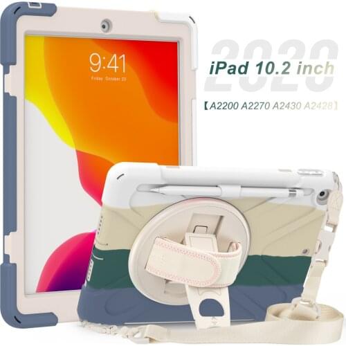 Shell For iPad 10.2 Case 2020 2019 7th Generation Heavy Duty Shockproof Kids Tablet Protect Cover For Ipad 10.2 Funda+Pen