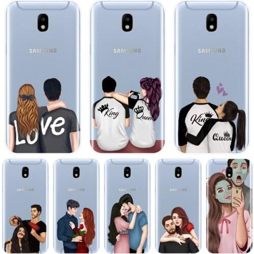 Phone Case Silicone For Samsung Galaxy J3 J5 J7 2015 2016 2017 Couple Back Cover For Samsung J2 J5 J7 Prime J4 J6 J8 Plus 2018