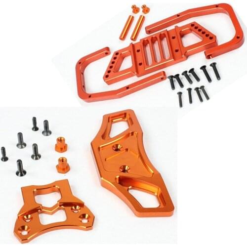 CNC precision machining all metal front and rear anti-collision bumpers for ROVAN ROFUN HPI BAJA 5B 5T 5SC