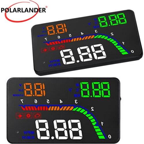 Driving Computer Speed Head Up Display HUD Car Universal OBD 2 HD Alarm Multi-Color LED Digital 4 Inch T100