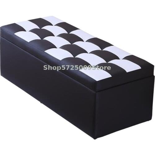Clothing Store Long Storage Box Can Sit Sofa Stool Rectangular Storage For Shoes Stool Type Shoe Cabinet Household Storage Stool