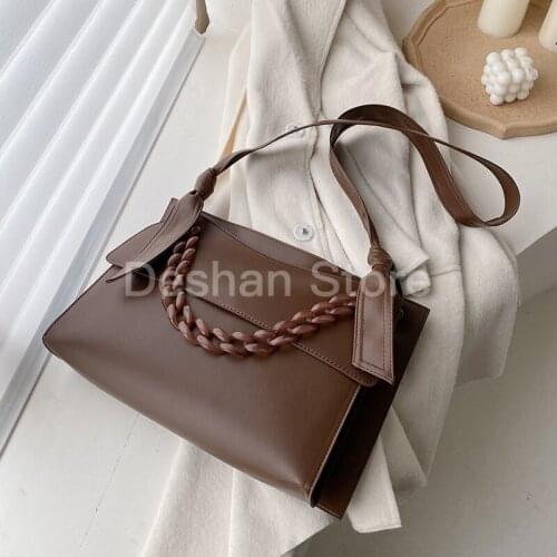 European Fashion Large Chain Tote Bag 2020 New Quality PU Leather Womens Designer Handbag High Capacity Shoulder Messenger Bags