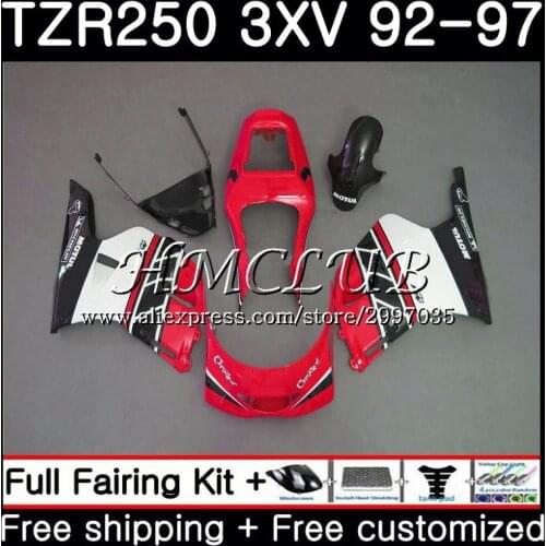 TZR-250 For YAMAHA TZR 250 1992 1993 1994 1995 1996 1997 6HC.9 TZR250RR RS YPVS 3XV TZR250 Factory red 92 93 94 95 96 97 Fairing