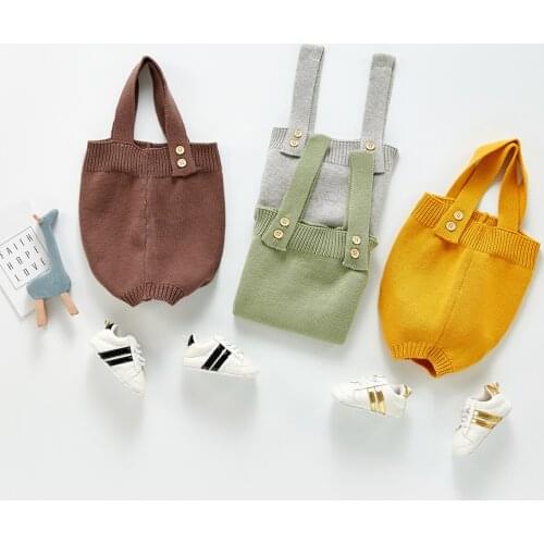 Boy Girl Sleeveless Sling Cotton Bodysuit Fashion Solid Knitted Bodysuit Children Rompers Boy Fashion One-piece Romper Clothing