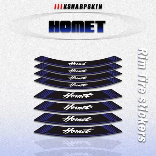 Creative Motorcycle sticker accessories tire wheel reflective decorative decal for HONDA Hornet 17inch HORNET 600 400 900 250