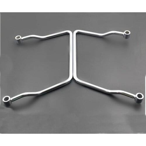 Motorcycle Metal 16cm Saddle bag Support Bar Mount Brackets For Suzuki Yamaha Honda Kawasaki custom