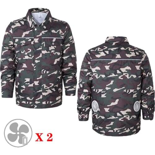 Summer Fast Cooling With Fan Hiking Vest Black Technology Jacke Fishing Cycling Anti-UV Coat High Temperature Work Outdoors Top