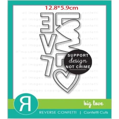 English LOVE Embossing Metal cutting dies 2021 new diy molds Scrapbooking Paper Making die cuts crafts slimeline dies