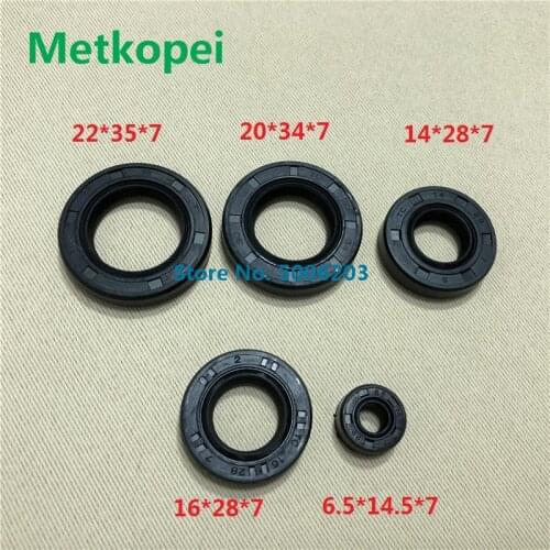 Motorcycle CG125 XF125 ZJ125 full complete engine oil seal rubber gear shaft seal for Honda 125cc CG ZJ XF 125 oil seal