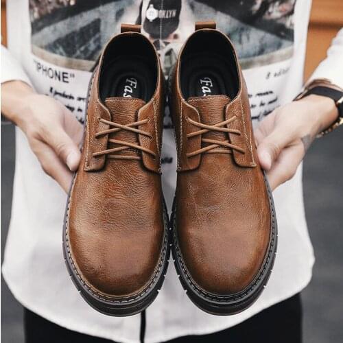 Japanese Korean Men summer business dress Leather shoes Man casual British Style shoes 2021 new fashion youth spring and Autumn