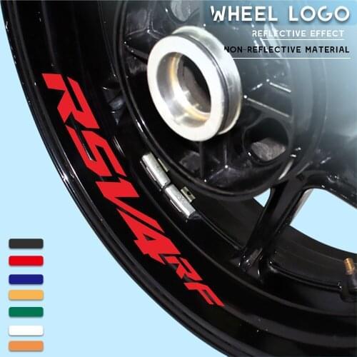 New Motorcycle wheel tire stickers reflective strip decals personalized decorative stickers for APRILIA RSV4RF rsv4 rf rs v4 rf