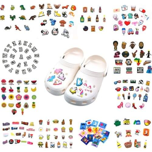 1000PCS custom pvc Shoe Charms Buckles plastic ornamets Fit bracelets clogs shoes Free & Fast Shipping