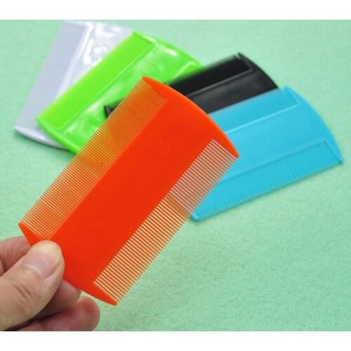 Pet Flea Lice Comb Plastic Double Sided Lice Removal Comb Pet Grooming Comb for Dog Cat Comfort Flea Hair Grooming Comb