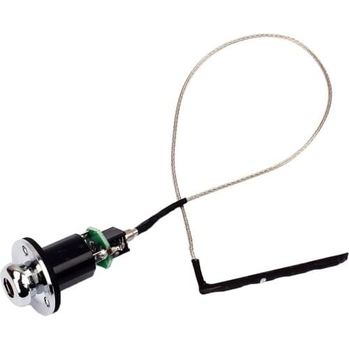 Piezo Pickup Cable Plug Transducer w/ Pickup Plug Ukulele Parts for 4-String Box Guitar Accessories