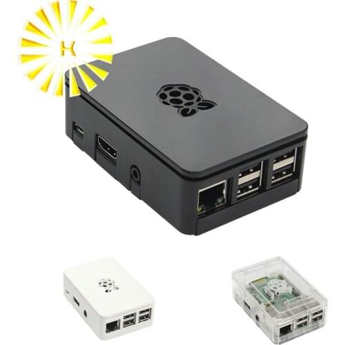 Raspberry Pi3 Model B+ ABS Case Black Transparent White Plastic Box Cover Shell For Raspberry Pi 3 Model B + Plus Connector