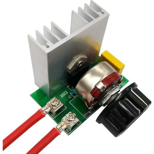 Hot Voltage Regulator Adjustable Motor Speed Controller AC 220V 4000W SCR Dimmer Module Dimming Thermostat Electric Motors Board