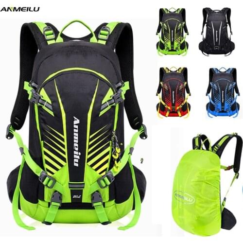 20L Cycling Hydration Backpack,Night Reflective Ride Backpack,Waterproof Outdoor Marathon Rucksack,Bicycle Bags with Rain Cover