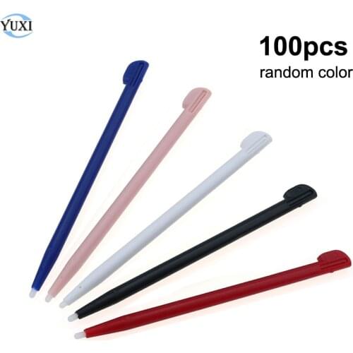 YuXi 100pcs Random Color Touch Pen Touchscreen Pencil for Nintend 2DS Console Slots Plastic Stylus Pen