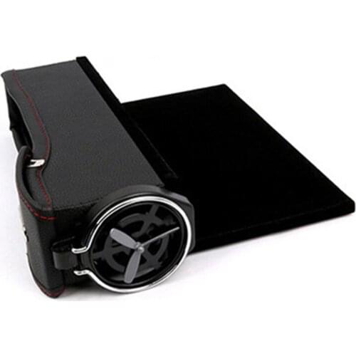 2PC Car Seat Gap Catcher Filler Storage Box Coin Phone Pocket Organizer Holder Leather Tool