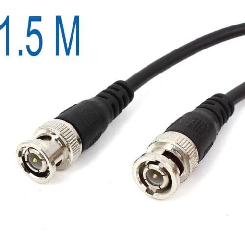 1.5M 4.5feet CCTV Video Camera DVR Male to Male BNC Connector Coaxial Cable NEW