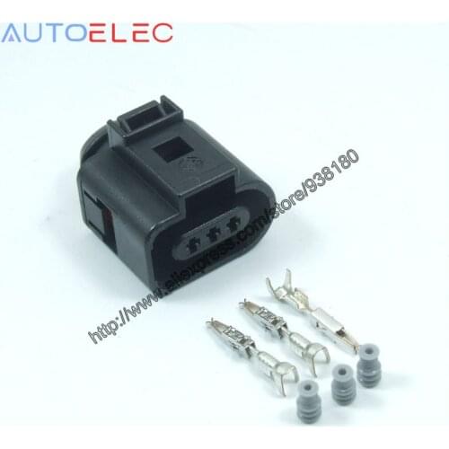 10Sets/lot 3Pin 1J0973703 AVK Camshaft Cam Automotive Electrical Sensor Plug Wire Connector for Audi VW A4 A6 Jetta Golf Beetle