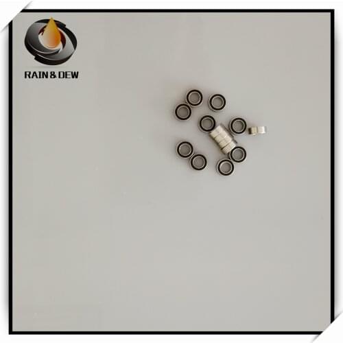 10 Pcs SMR74 2RS 4x7x2.5 mm Stainless Steel Bearing SMR74-2RS ABEC-7 Anti-rust bearing MR74 Miniature Ball Bearing