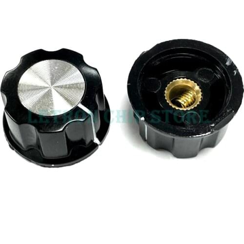 2PCS Potentiometer Knob Cap 6mm Hole MF-A03 Rotary Switch Knobs Caps
