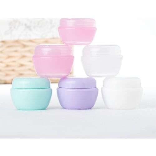 500pcs/lot Empty Cosmetic Containers with Lids 20g Plastic Small Refillable Travel Bottle for Slime, Samples, Lotion, Creams