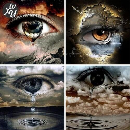 Diamond Painting Lady Diamond Mosaic Eye Diamond Painting Kit Full Diamond Embroidery Diamond Painting for Adult 5D Cross Stitch