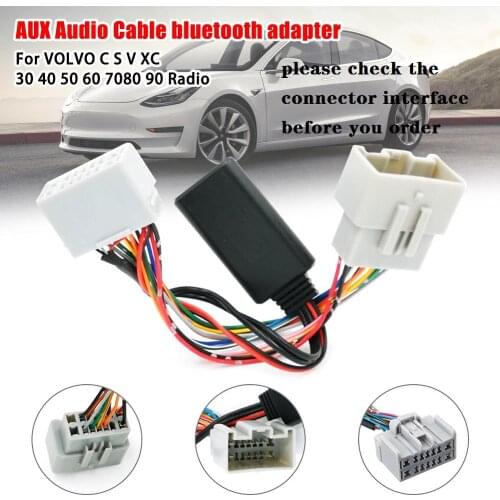 Car Audio Receiver AUX IN Bluetooth Adapter for Volvo C30 C70 S40 S60 S70 S80 V40 V50 V70 XC70 XC90 Receiver Adapter