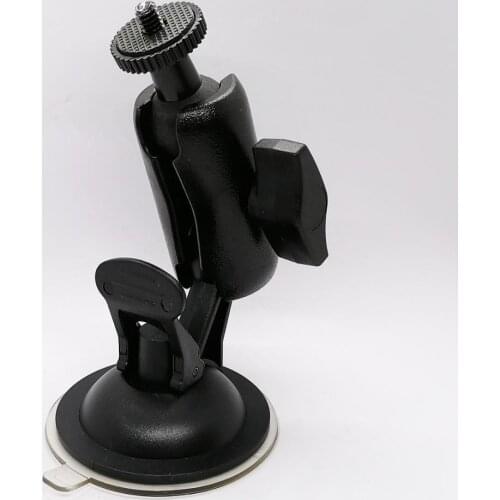 Car Suction Cup Mount Holder Car DVR Holder with 6.5 CM Double Socket Arm and 1/4-Inch-20 Stud for DVR Camera