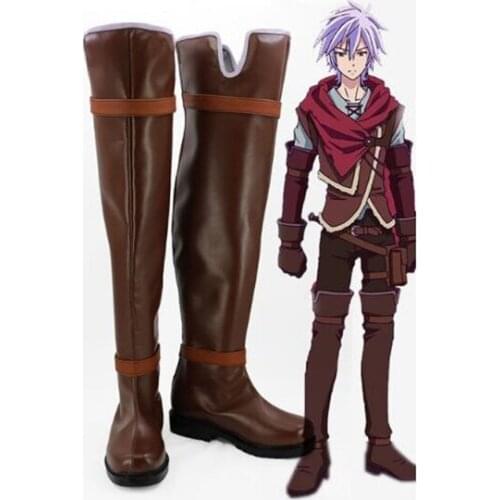 No Game No Life Zero Riku Cosplay Boots shoes Christmas Halloween Party Custom Made for Adult Men Shoes Accessories