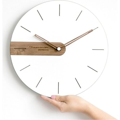 Digital Clock Wall Wood Modern Design Kitchen Clock Silent Bedroom Electronic Wall Watches Home Decor 3D Nordic Design Antik 4B5
