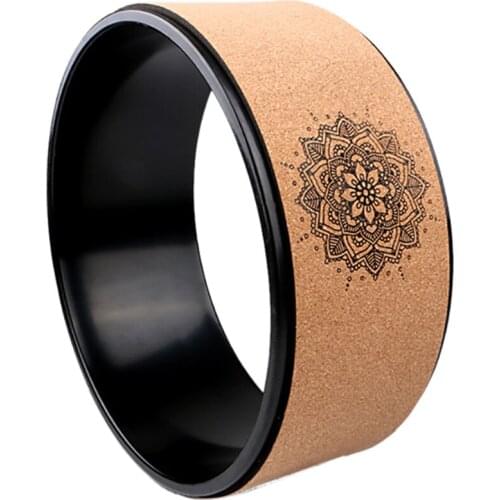 Wood Yoga Wheel Pilates and Buddha Lotus Professional Tpe Yoga Circle Gym Exercise Back Training Tool Bodybuilding Fitness