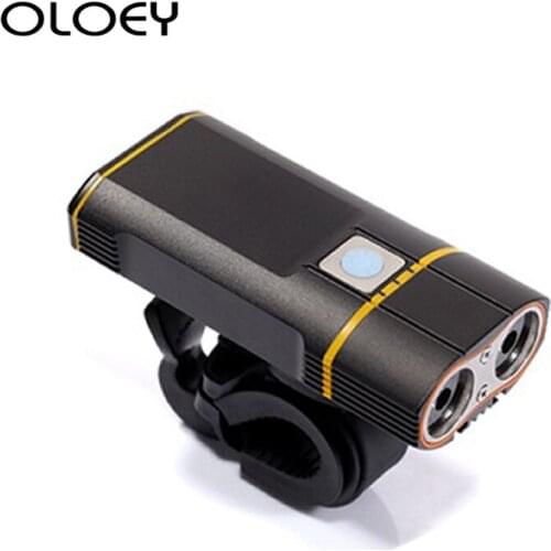 NEW USB 5200MAH lithium battery Rechargeable Bicycle Light Waterproof L2 LED Front MTB Bike Lamp Cycling Headlight Safety Lights