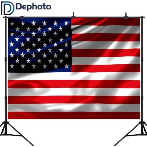 Dephoto USA Flag Backdrops Photography Simple Photographic Backgrounds Camera Fotografica for Children Photo Studio