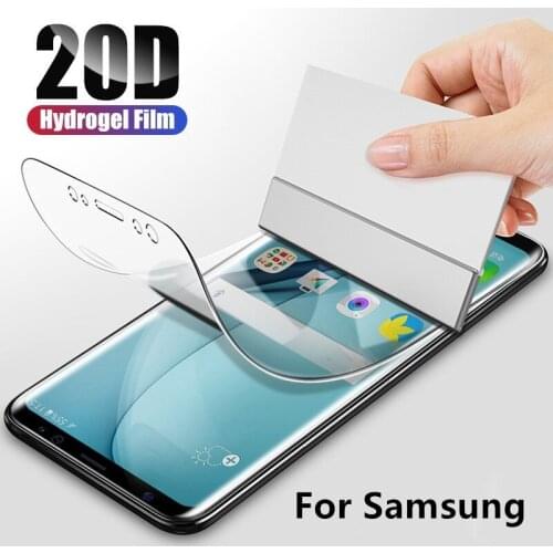 Curved Full Cover Hydrogel Film For Samsung Note 20 10 S10 S20 Plus Ultra A71 A51 A50 Note 9 S8 S9 + Screen Protector Protection
